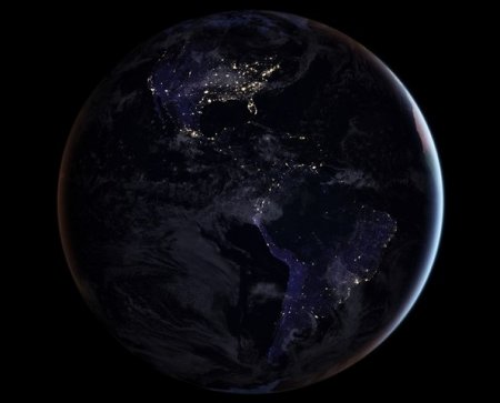 NASA показало новую ночную карту Земли - (видео)