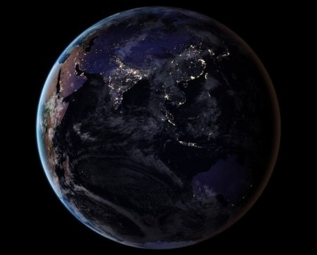 NASA показало новую ночную карту Земли - (видео)