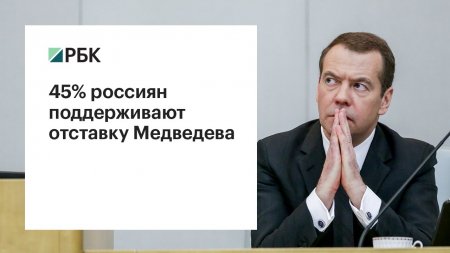 45% россиян поддерживают отставку Медведева  - (видео)