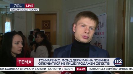 Гончаренко: Я недоволен в целом тем, как мы руководим украинским имуществом  - (видео)