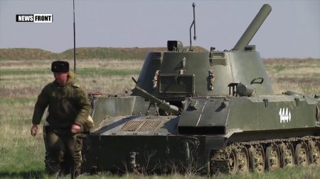 Крым: армия России провела учебно-боевые артиллерийские стрельбы  - (видео)