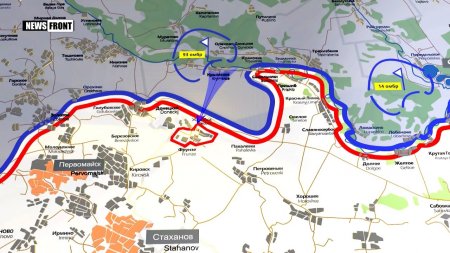 ЛНР: карта обстрелов со стороны ВСУ. 8 апреля 2017  - (видео)