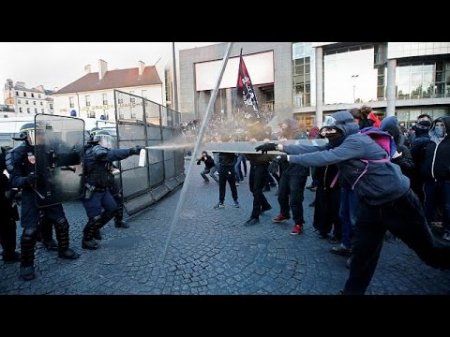 Париж: столкновения после закрытия участков для голосования  - (видео)