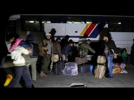 Первые автобусы с беженцами из Эль-Фуа прибыли под Алеппо  - (видео)
