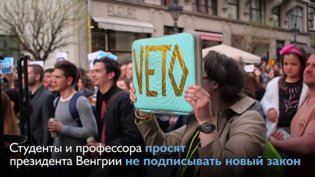 Протесты в Будапеште  - (видео)