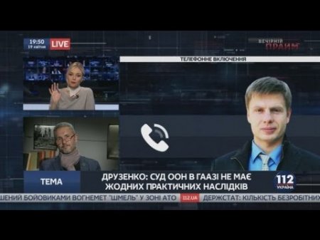 Спор Гончаренко и Друзенко о промежуточном решении суда ООН в деле против РФ  - (видео)