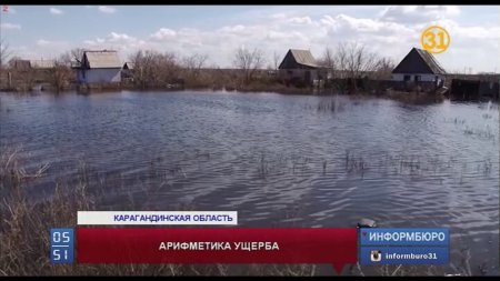 Тысячи дачных участков возле Темиртау ушли под воду  - (видео)
