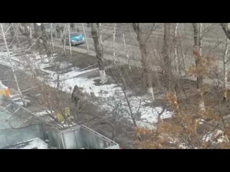 Улица оцеплена полицией в Астане  - (видео)