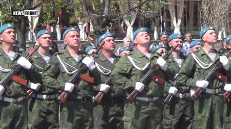 В Донецке прошла репетиция парада Победы  - (видео)