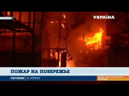 В Одессе на берегу Чёрного моря горели дачи  - (видео)