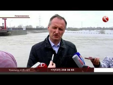 В пригороде Петропавловска уходит под воду даже коттедж акима  - (видео)