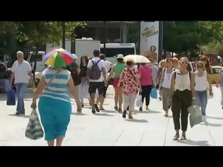 Афины: жарко, ещё жарче  - (видео)