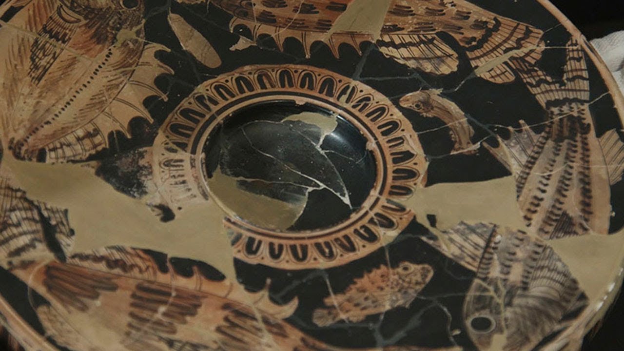 Древняя живопись IV века до н э найдена на месте будущего подхода к Крымскому мосту  - (видео)