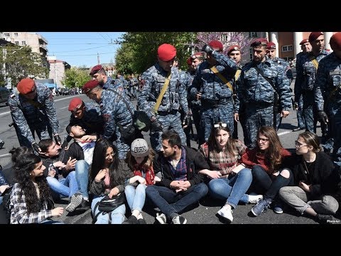 Ереван: полиция задержала не менее 30 демонстрантов / Новости  - (видео)