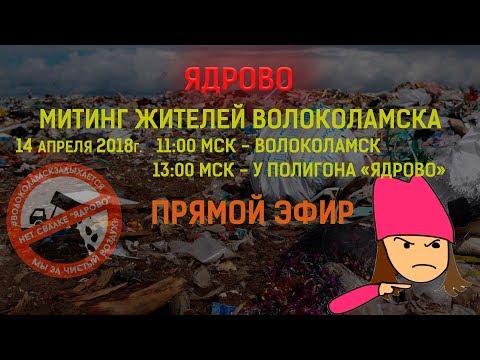 МИТИНГ в Волоколамске и возле "ЯДРОВО"  - (видео)