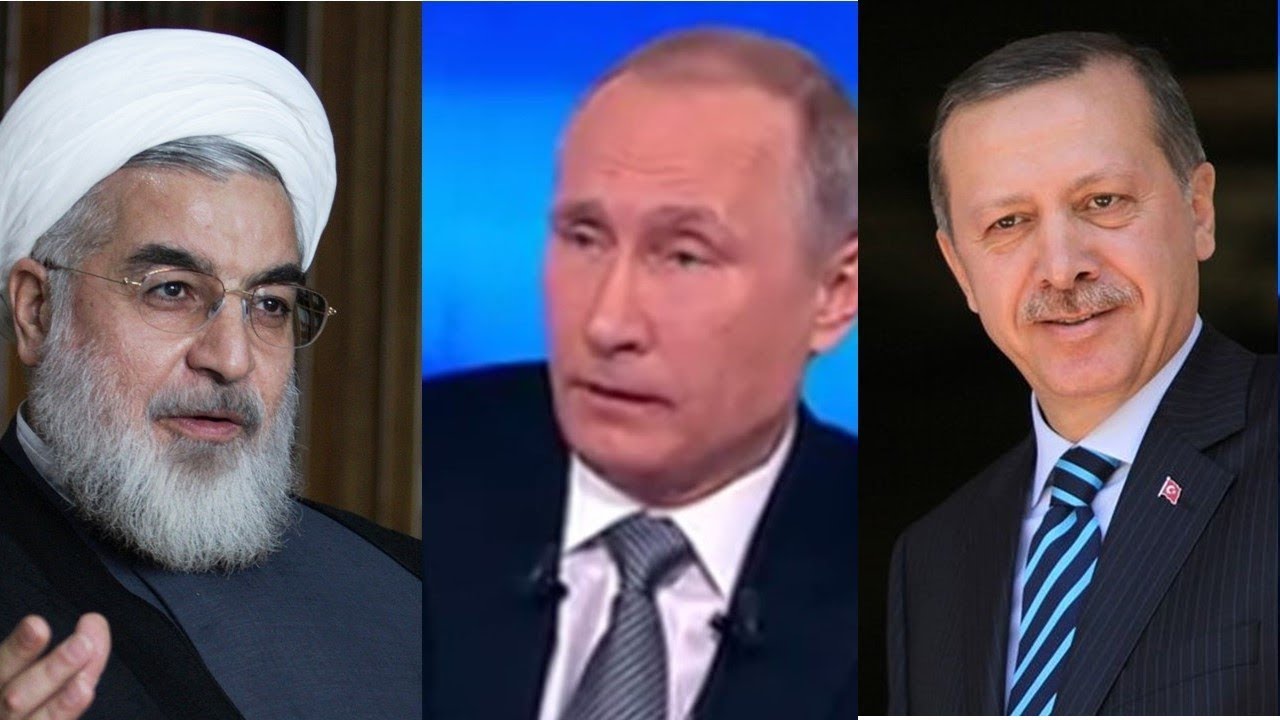 Путин Эрдоган и Рухани делят Сирию без Асада  - (видео)