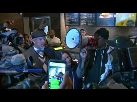У американській кав'ярні протестують проти менеджера-расиста  - (видео)
