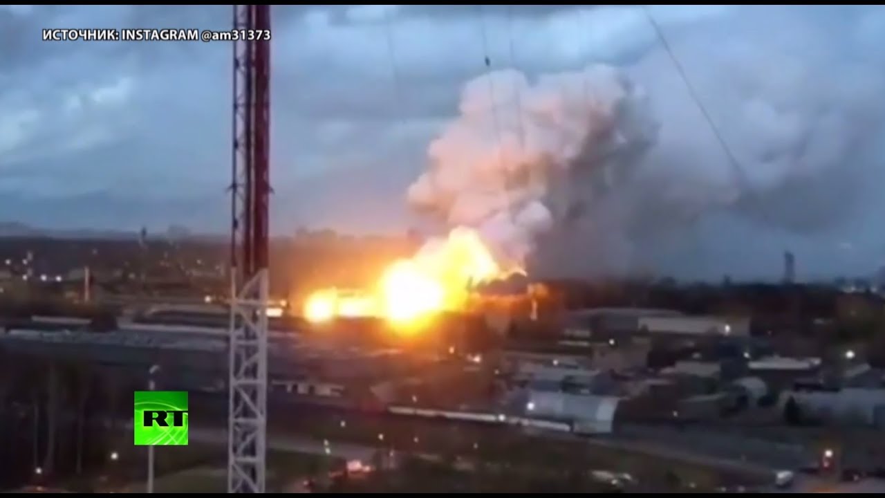 В Подмосковье на территории завода «Рубин» произошёл пожар  - (видео)