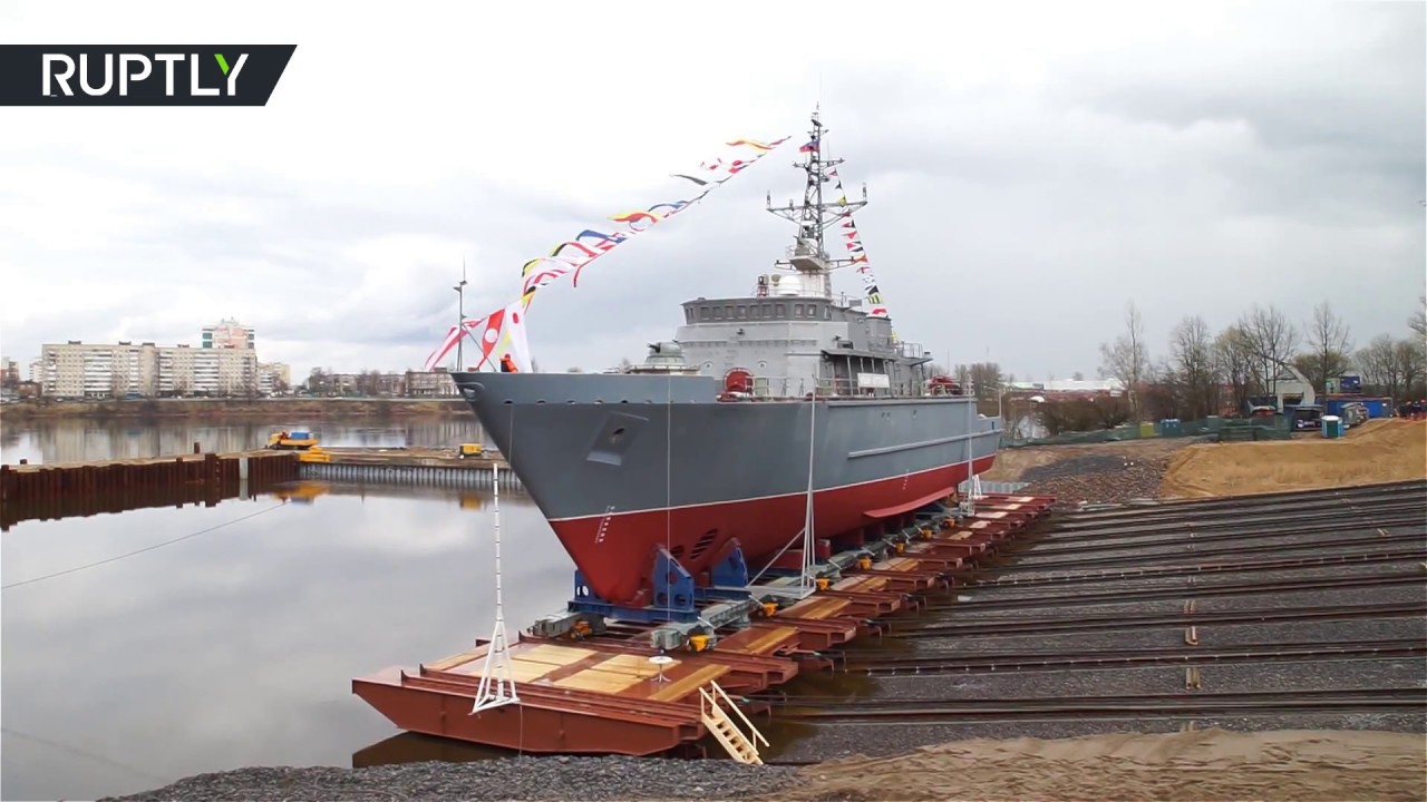 В Санкт-Петербурге спущен на воду корабль «Иван Антонов»  - (видео)