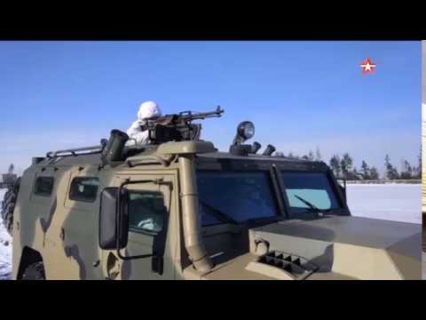 Военное ралли спецназа на многотонных броневиках «Тигр»  - (видео)