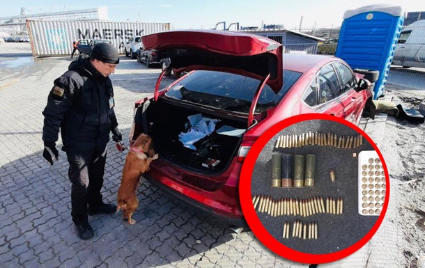 В одесском порту в машине из США нашли боеприпасы - (видео)